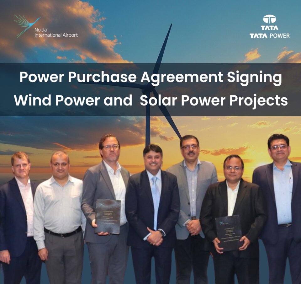 Tata Power and Noida International Airport partner for Solar and Wind Power