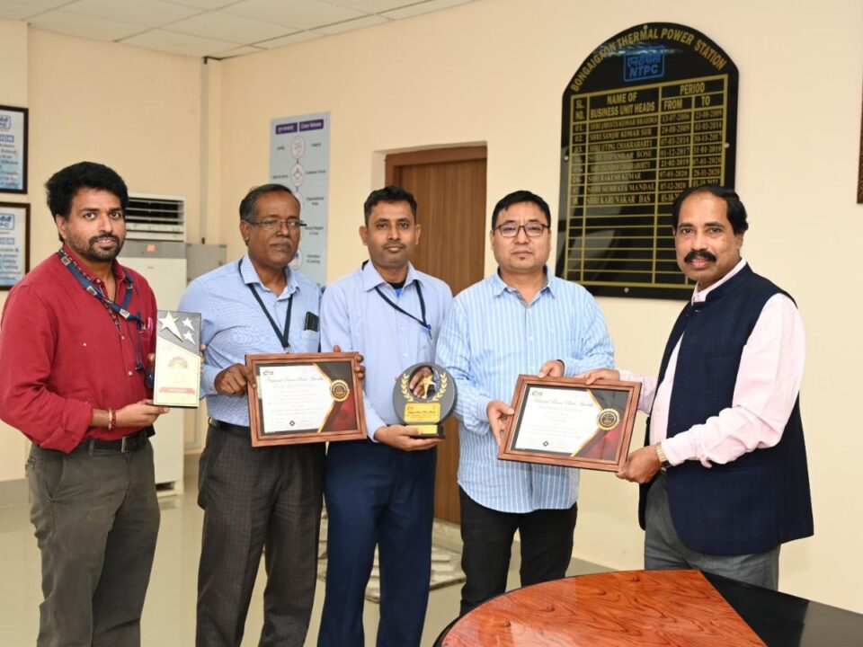 Six outstanding employees honoured with the prestigious Power Excel Awards at NTPC Bongaigaon