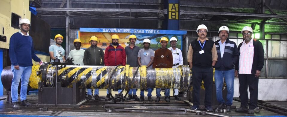 Mechanical Shop of SAIL Rourkela Steel Plant revives critical spare for Hot Strip Mill-2 to bring huge savings