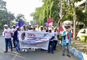 Nephrocare India celebrates its third anniversary by organizing a Walkathon