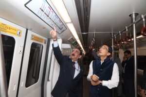 AMBASSADOR OF JAPAN TO INDIA VISITS DELHI METRO