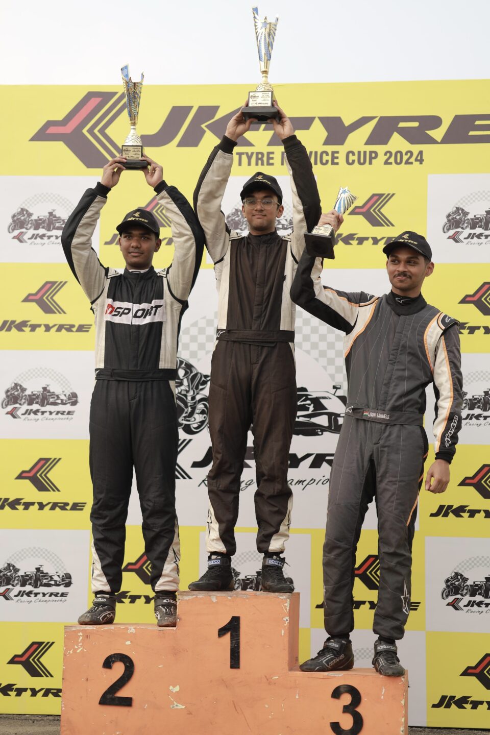 Liron Jaden wears the overall crown of JK Tyre Novice Cup