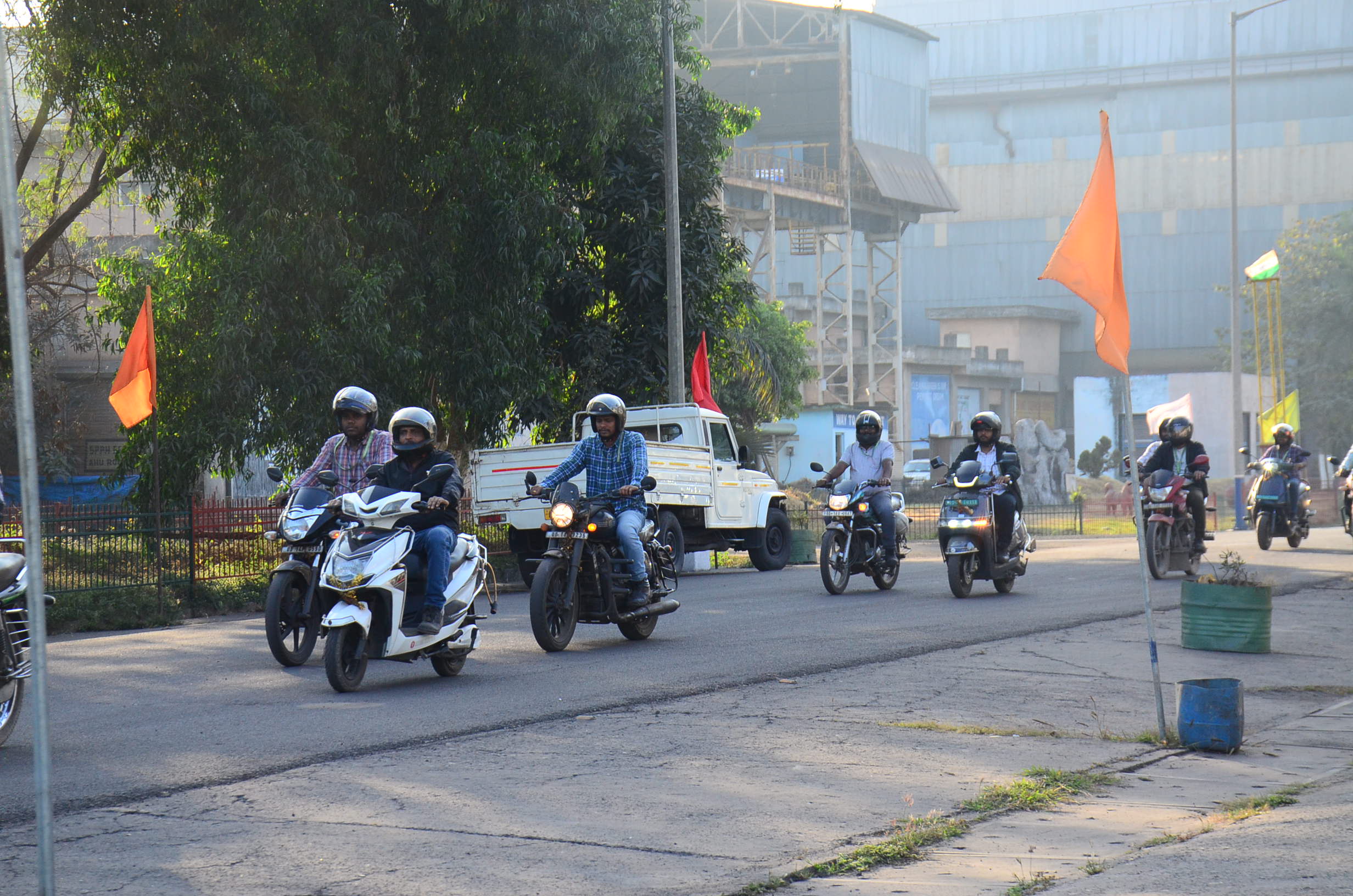 Bike Rally for Road Safety held at New Plate Mill of SAIL RSP