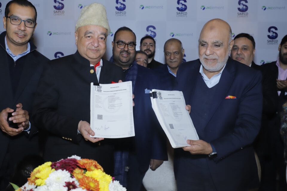 JK Cement Ltd. marks its presence in Jammu & Kashmir