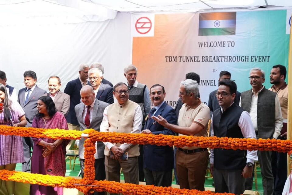DMRC achieves Major Tunnelling Milestone on Phase 4 Golden Line
