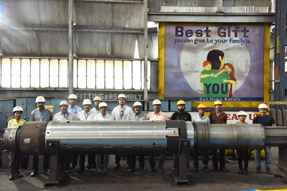 Shops-Mechanical unit of Rourkela Steel Plant successfully undertakes In-House reconditioning of Coiler Mandrel of HSM-2