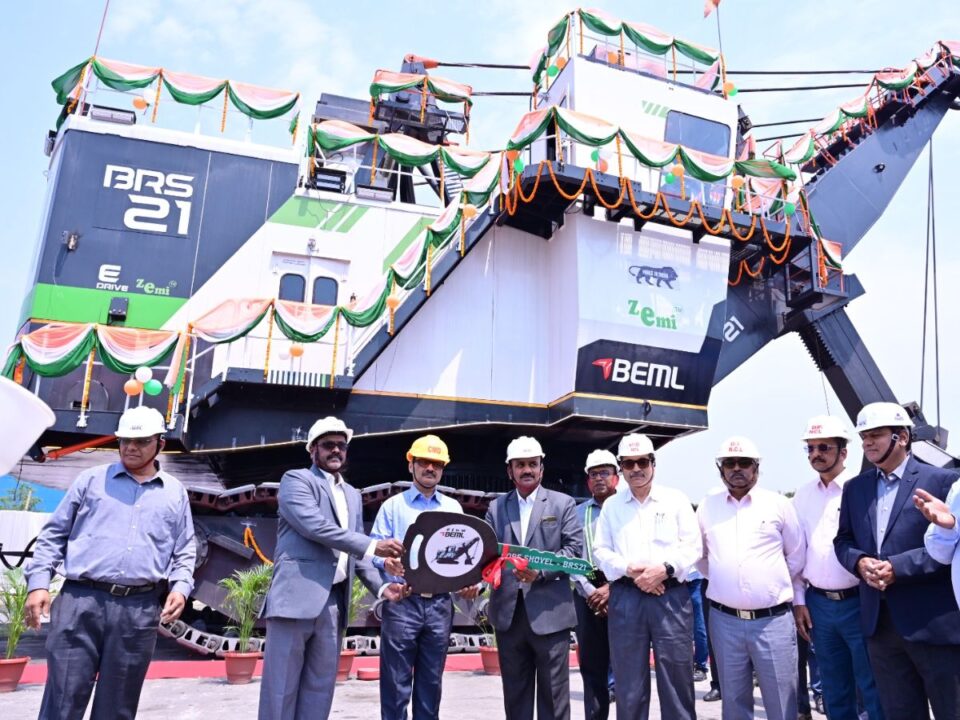 Coal India Commissions India's First Electric rope shovel at NCL Nigahi Project.