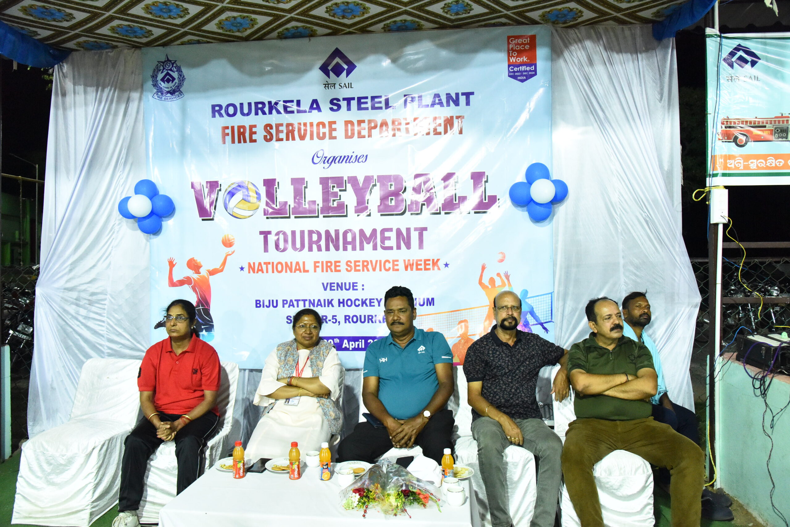 Volleyball Tournament Organised at SAIL RSP