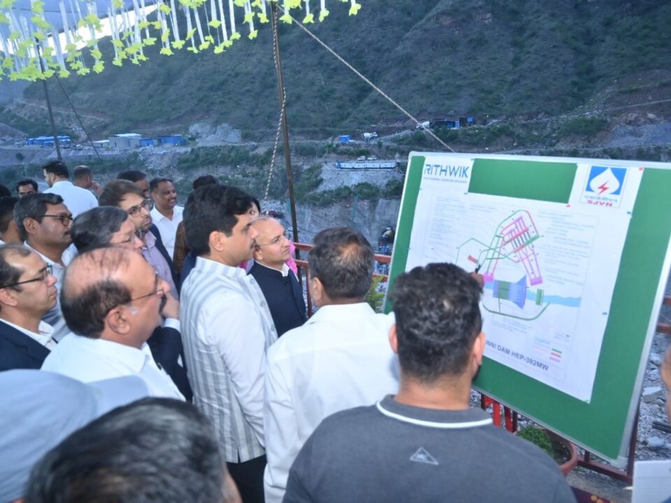 SJVN CMD Visits 382 MW Sunni Dam Hydro Electric Project