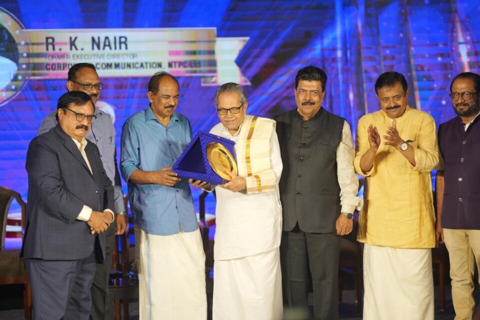 Veteran PR Leader Shri R.K. Nair Honored with Lifetime Achievement at Tusker Awards”