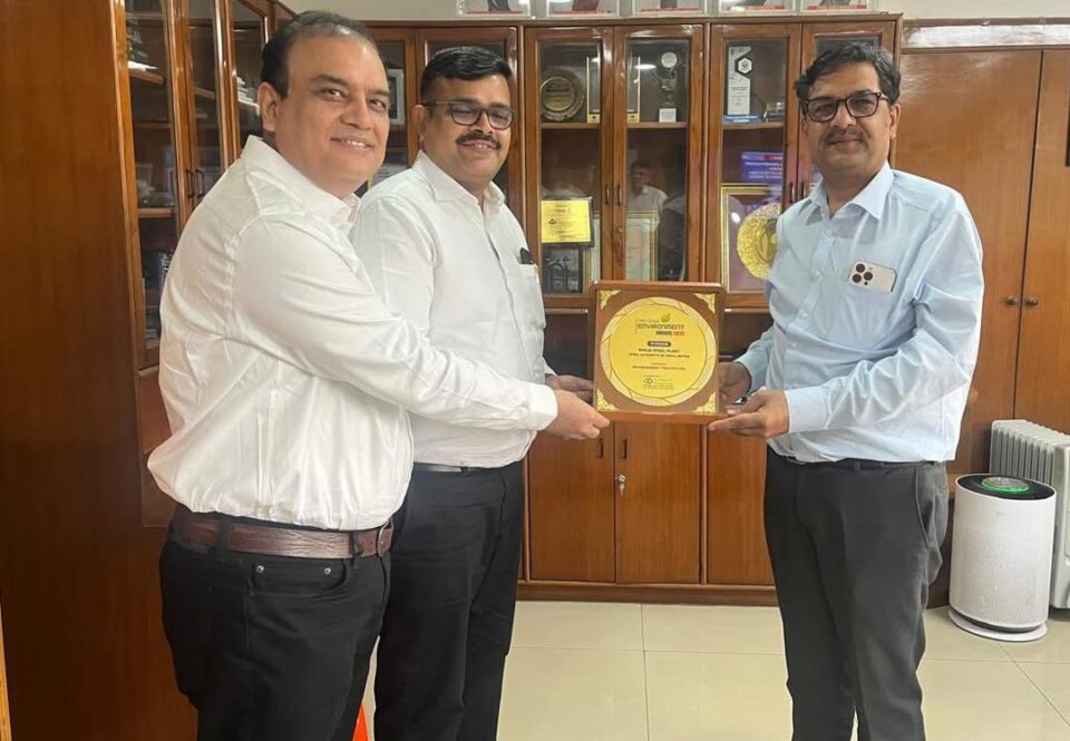 SAIL-Bhilai Steel Plant Honored at Global Summit for Sustainability and Environmental Leadership