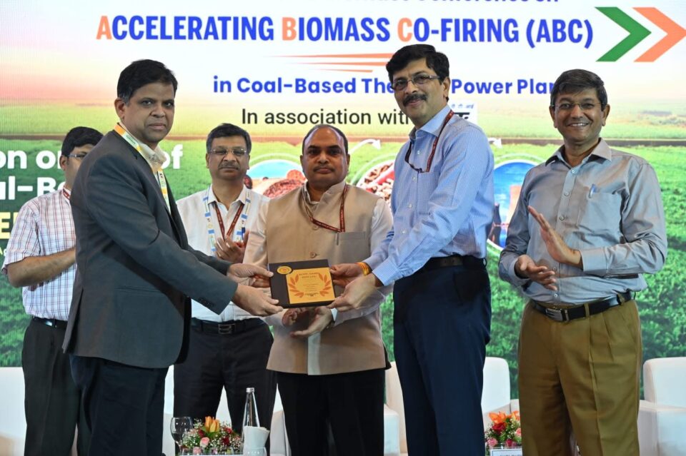 NTPC Dadri awarded for co-firing the highest quantity of Biomass