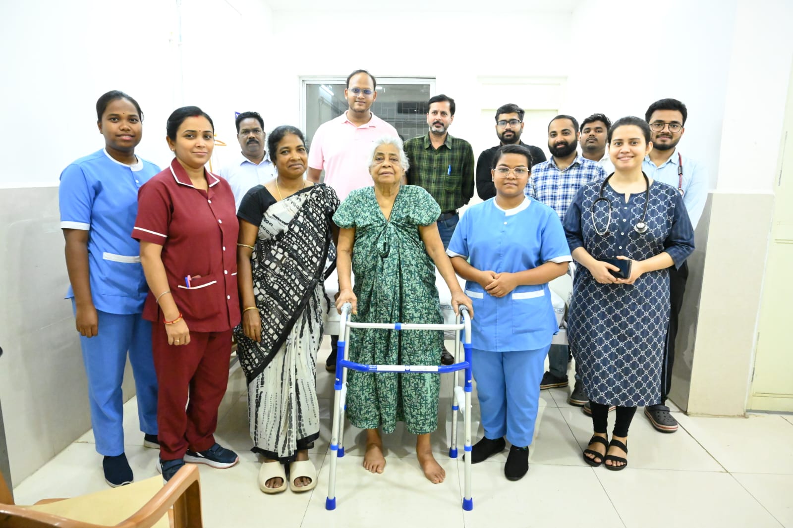 An 80-year-old woman has successfully undergone a left knee replacement surgery at the Ispat General Hospital (IGH) of SAIL, Rourkela Steel Plant (RSP).