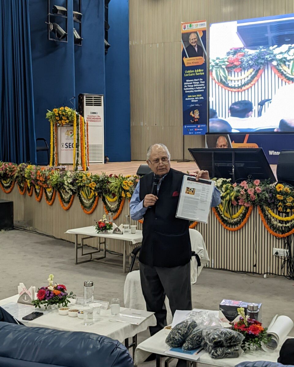Mr. Shiv Khera inspired over 15000 Coal India Limited employees at SECL
