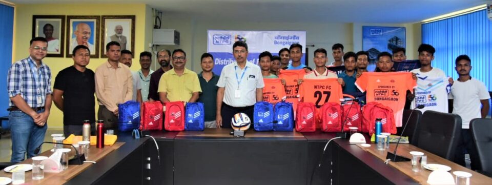 NTPC Bongaigaon Promotes Local Football Talent through Kit Distribution Initiative