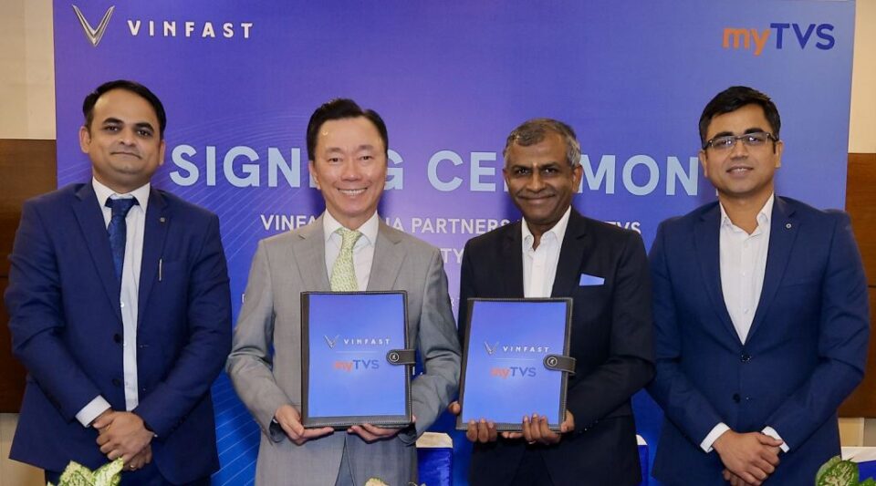 VINFAST SIGNS myTVS TO BUILD ROBUST AFTER-SALES SERVICE NETWORK ACROSS INDIA
