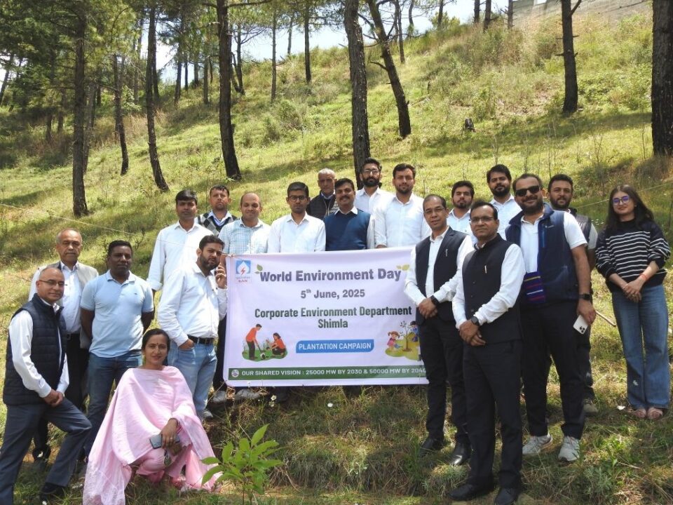 SJVN organized a Plantation Drive at Shimla
