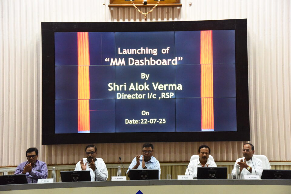 Intranet-Based MM Dashboard inaugurated at SAIL Rourkela Steel Plant
