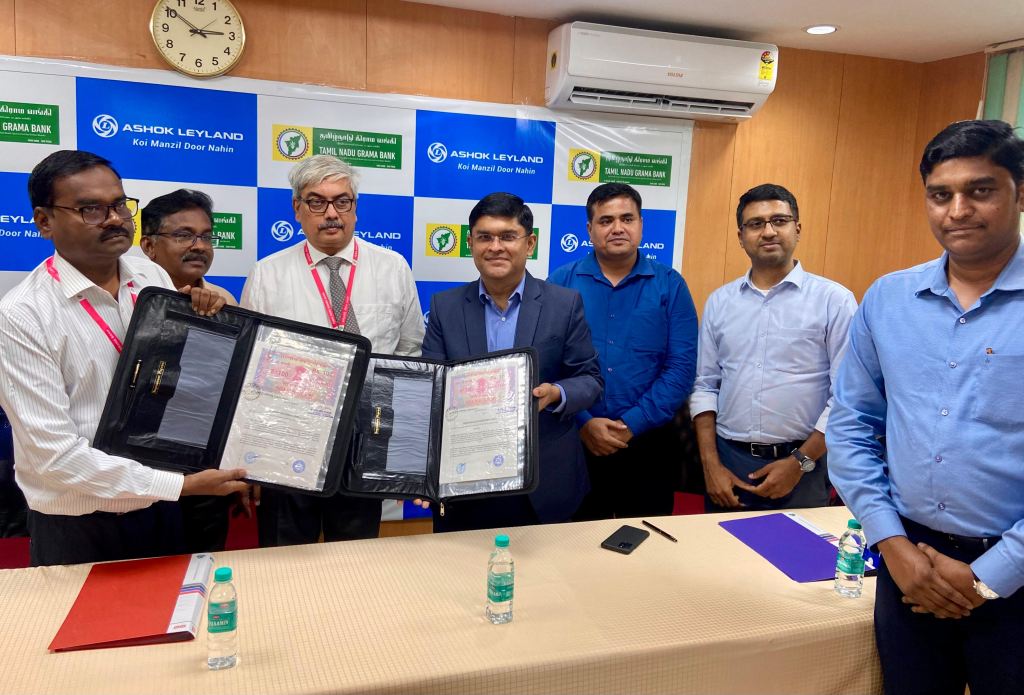 Ashok Leyland Partners with Tamil Nadu Grama Bank to strengthen Vehicle Financing Solutions