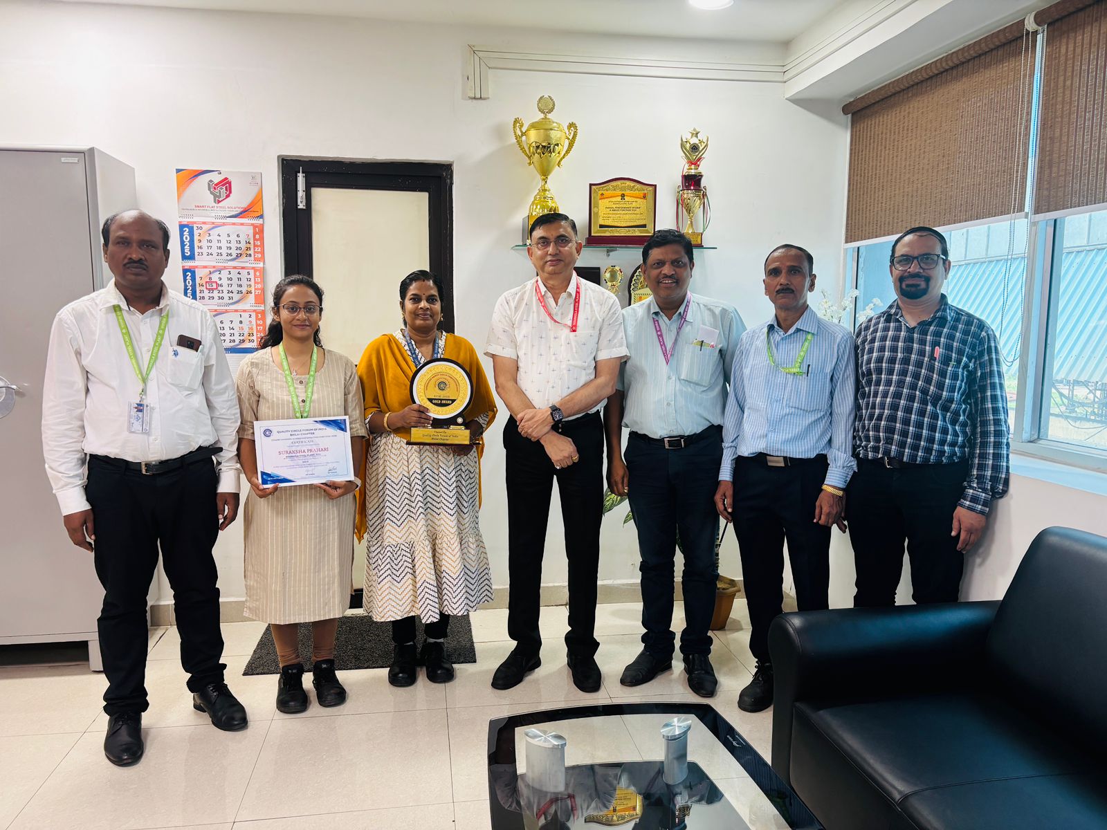 Safety Circle Team Implements Innovative Safety Measures at Silicon Steel Mill of SAIL