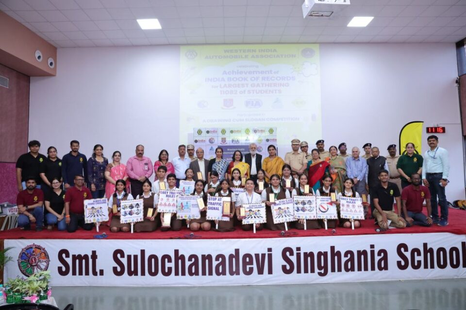 WIAA Sets India Book of Records with Largest Student Gathering for Drawing-cum-Slogan Competition