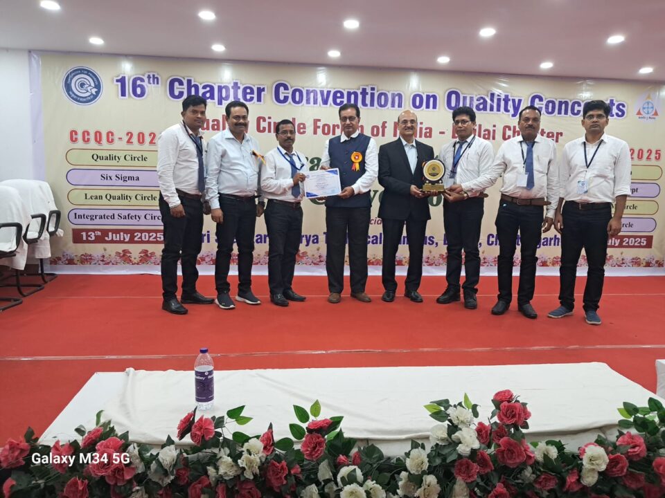 Quality Circle teams of SAIL Rourkela Steel Plant shine in 16th Chapter Convention on Quality Concepts