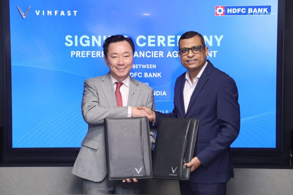 VINFAST INDIA PARTNERS WITH HDFC BANK
