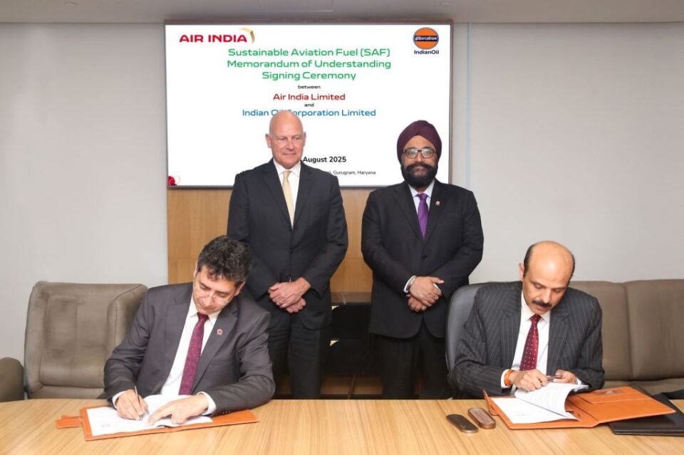 AIR INDIA AND INDIANOIL SIGN MOU FOR SUPPLY OF SUSTAINABLE AVIATION FUEL 