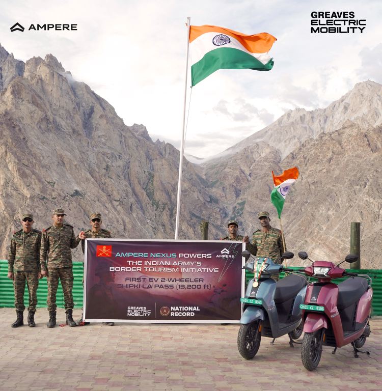 Ampere Nexus Becomes First EV to Conquer Shipki La Pass