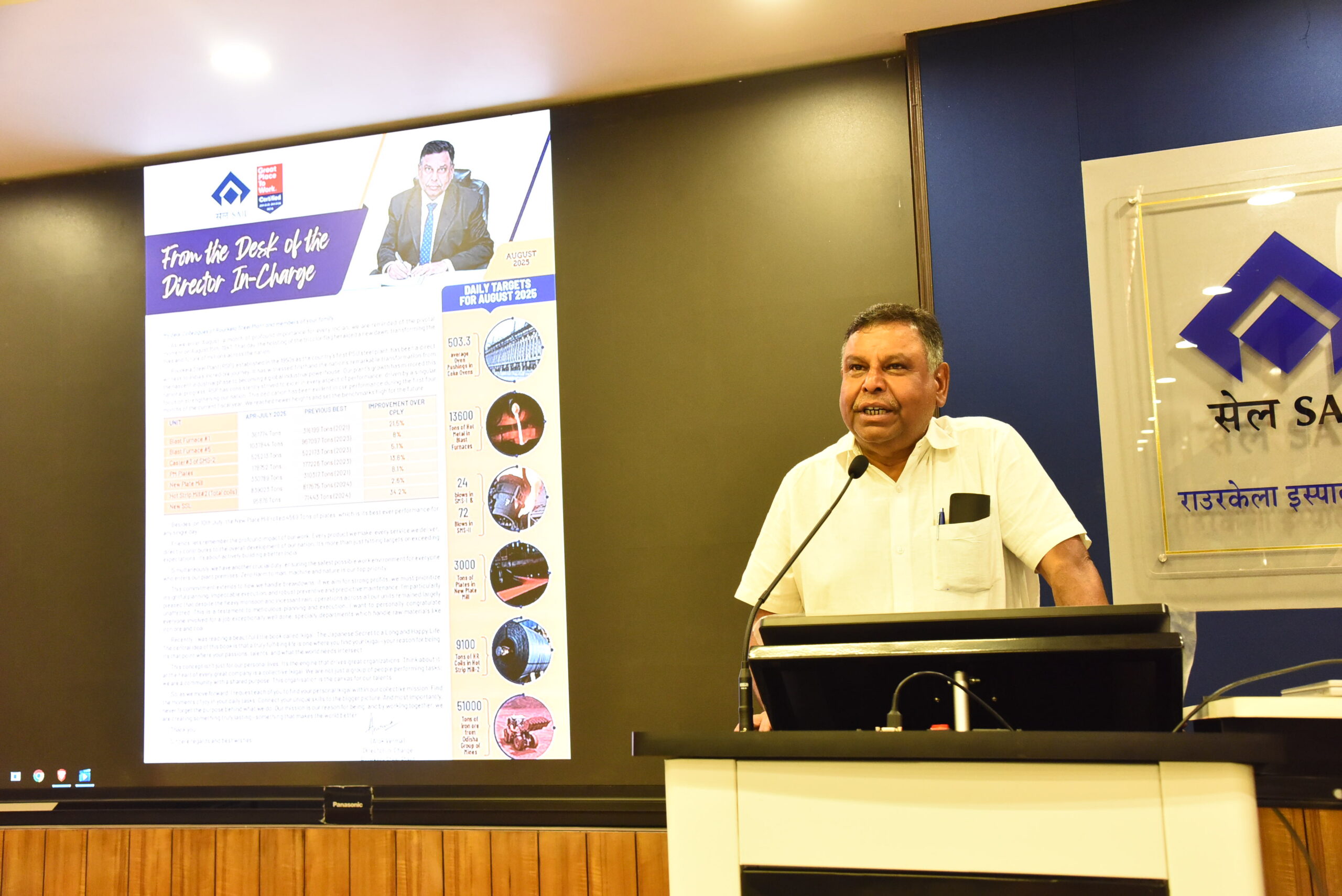 New Conference Hall ‘Samagam’ inaugurated at ED (Works) Building of SAIL RSP