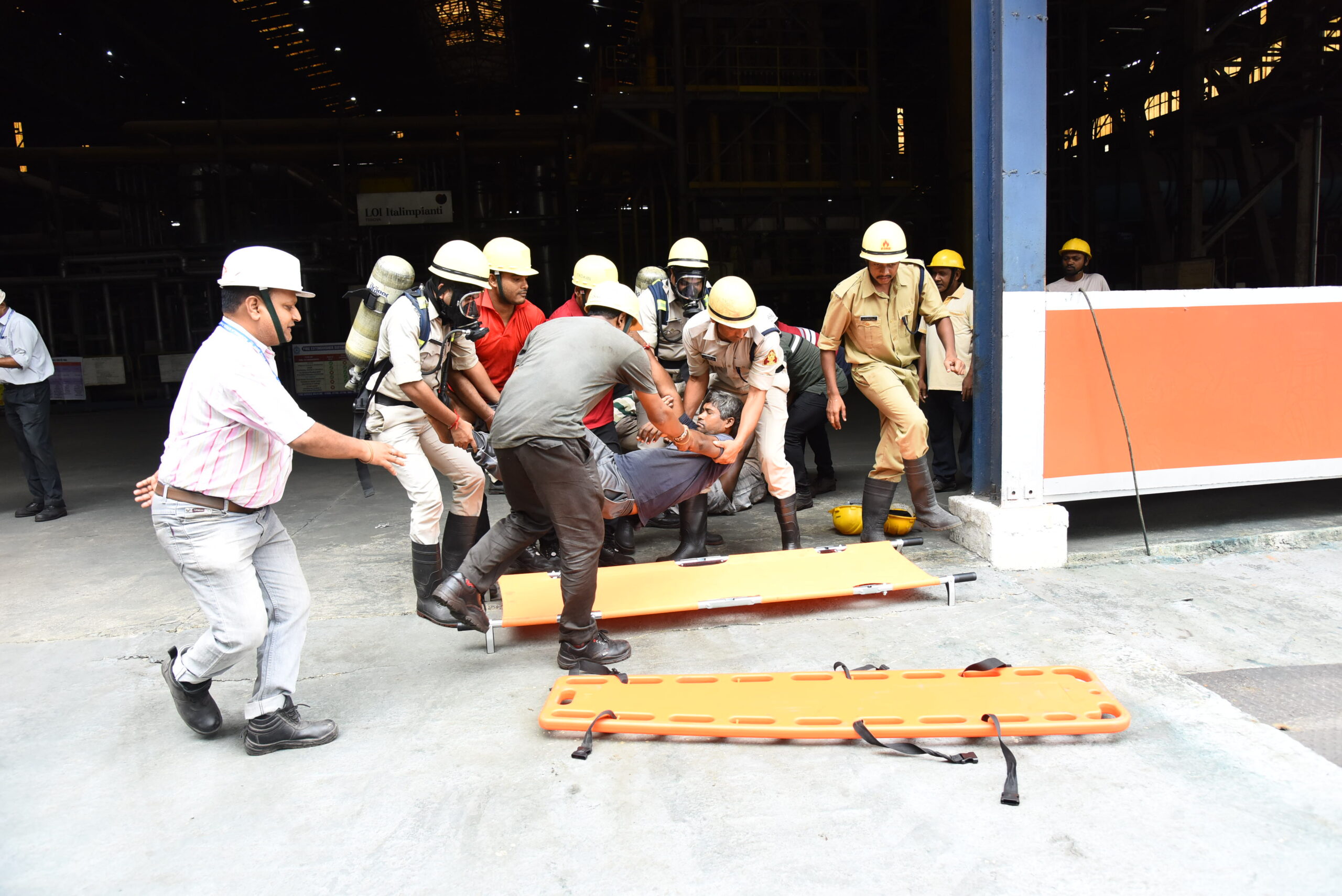 Mock Drill Conducted at New Plate Mill of SAIL Rourkela Steel Plant