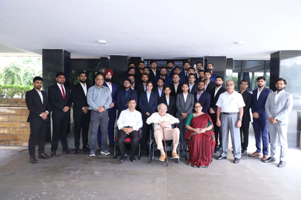 NTPC School of Business Celebrates Inspirational Meeting with 97-Year-Old Visionary Dr. D.V. Kapur