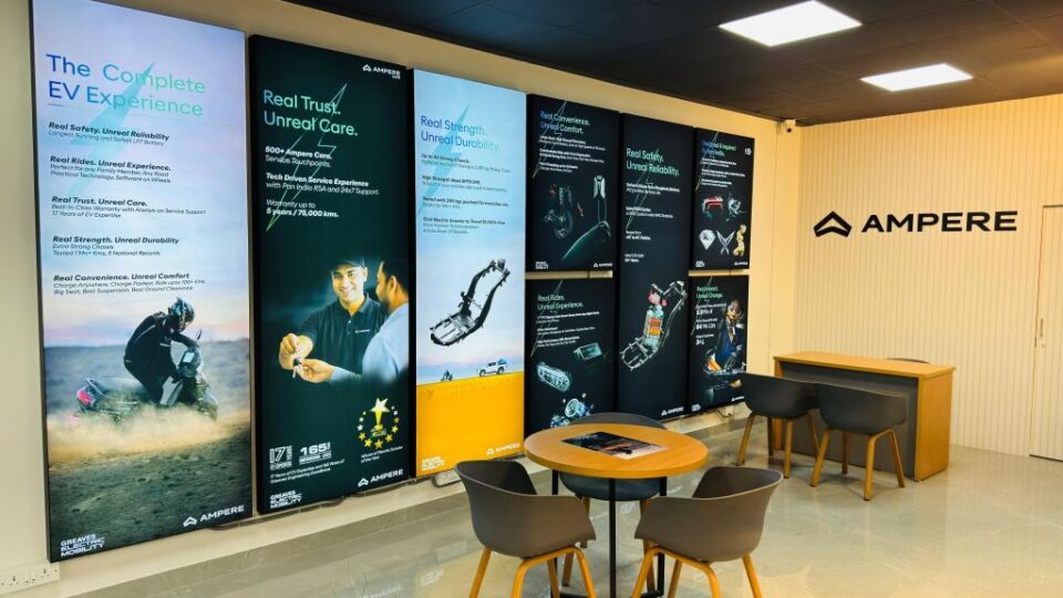 Ampere EV Showroom in Bengaluru