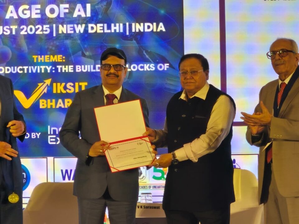 NTPC Director (Fuel) Honoured as Fellow of World Association of Productivity Science