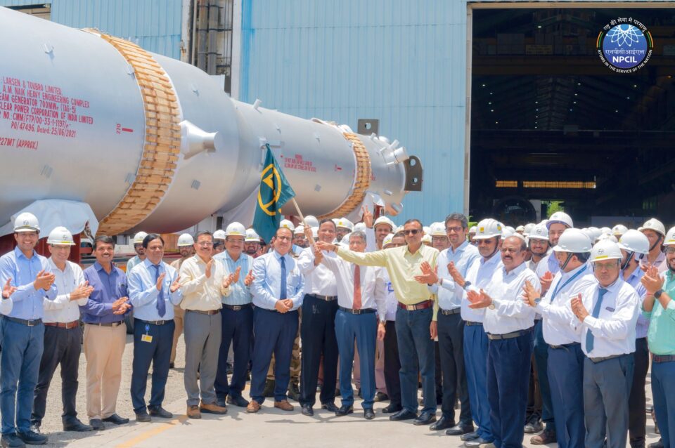 Steam Generator for GHAVP Units 3 & 4 Flagged Off Ahead of Schedule