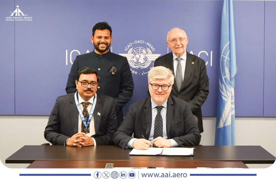 AAI and ICAO have entered into an MoU at the 42nd ICAO Assembly in Montreal