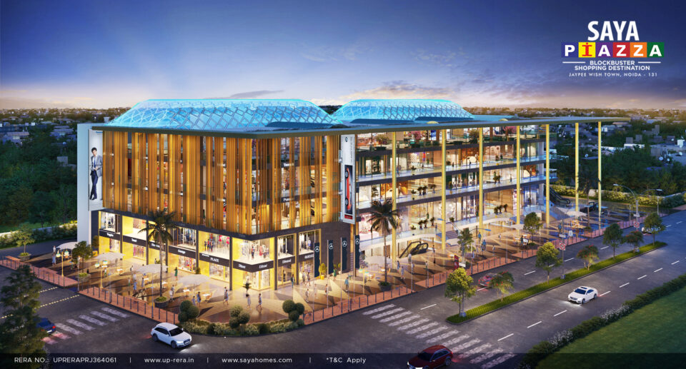 Saya Group’s Premium High-Street Mall Saya Piazza at Jaypee Wishtown Applies for OC