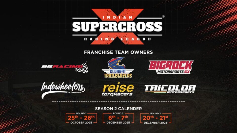 FRANCHISE TEAMS OF INDIAN SUPERCROSS RACING LEAGUE ATTRACT STRONG INVESTOR BACKING AHEAD OF SEASON 2