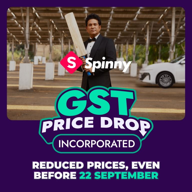 Spinny Incorporates GST Price Drop in Advance to Deliver Transparent Value for Buyers and Sellers
