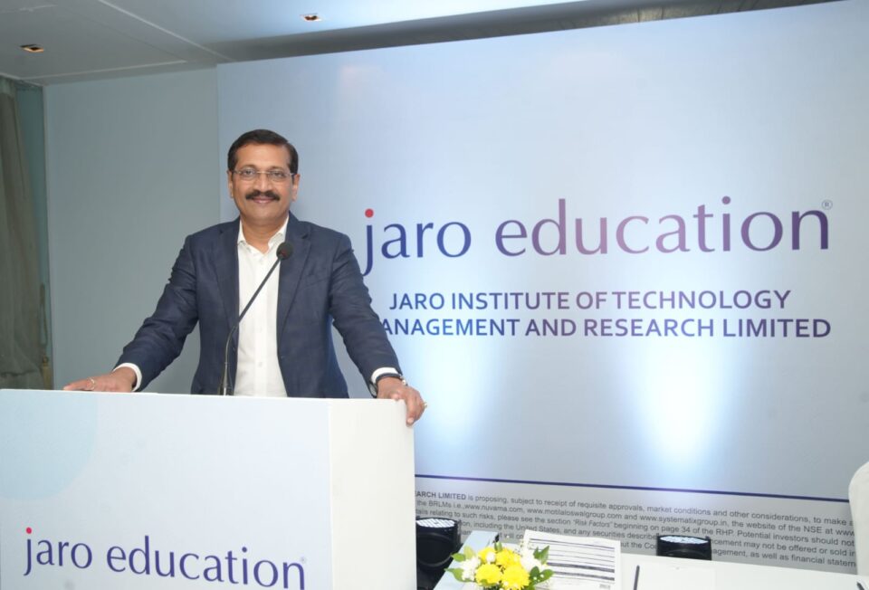 Jaro Institute of Technology Management and Research Limited’s IPO to open