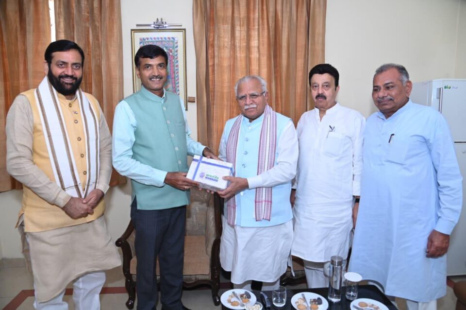 Union Minister of Power and Haryana Dignitaries Visit POWERGRID