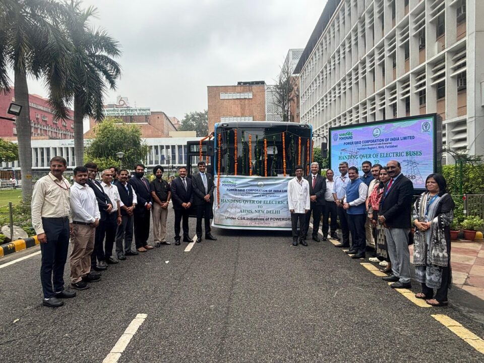 PowerGrid Strengthens Community Initiatives with Electric Buses for AIIMS and Girls' Hostel at MMMUT