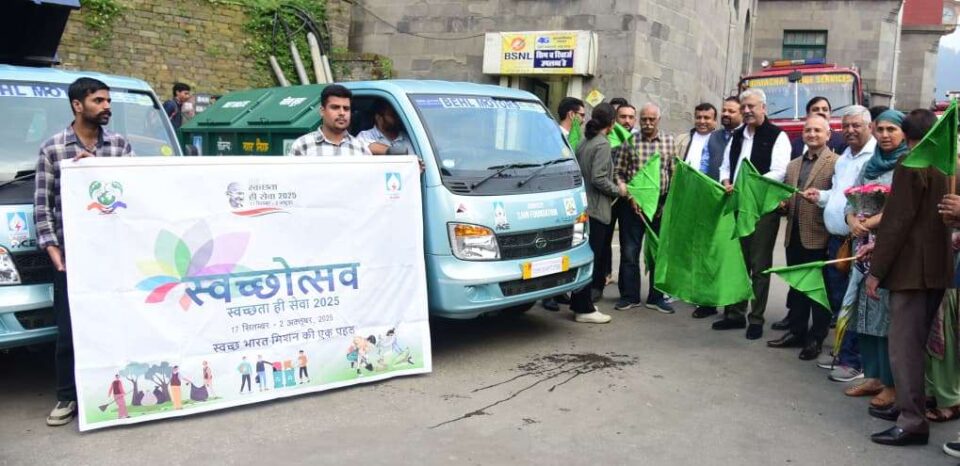 SJVN Provides two Solid Waste Management EVs to MC Shimla
