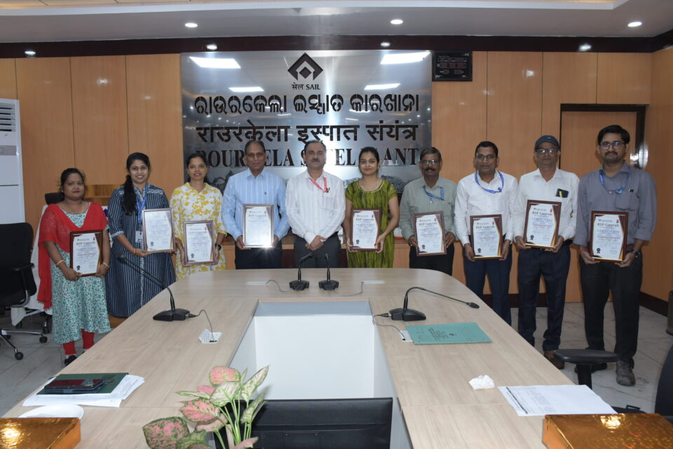 Personnel of SAIL Rourkela Steel Plant awarded under My RSP-My Identity initiative
