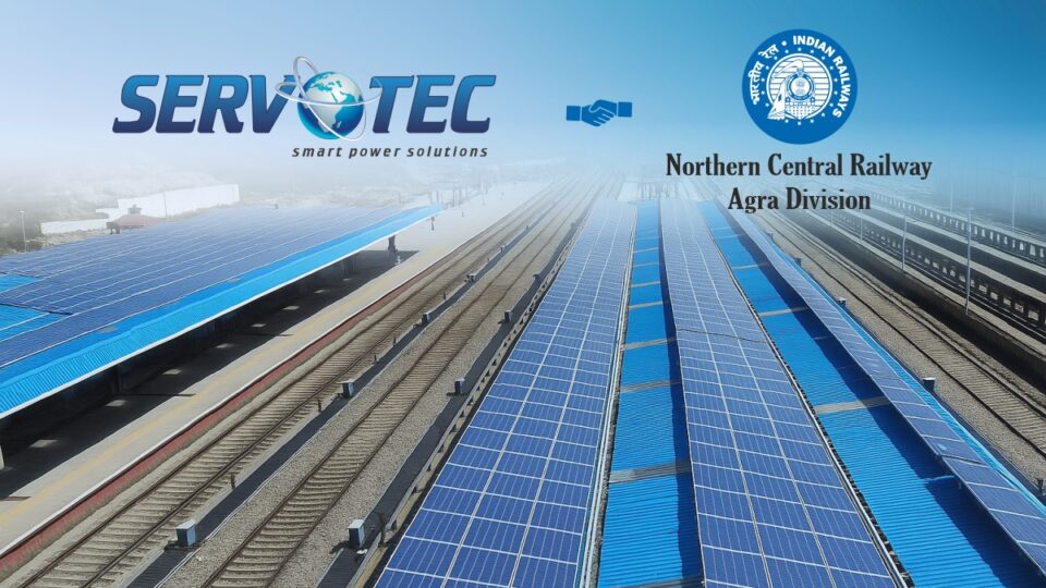 Servotech Renewable Bags Order of 3 MW Solar Rooftop Project from Northern Central Railway Agra Division