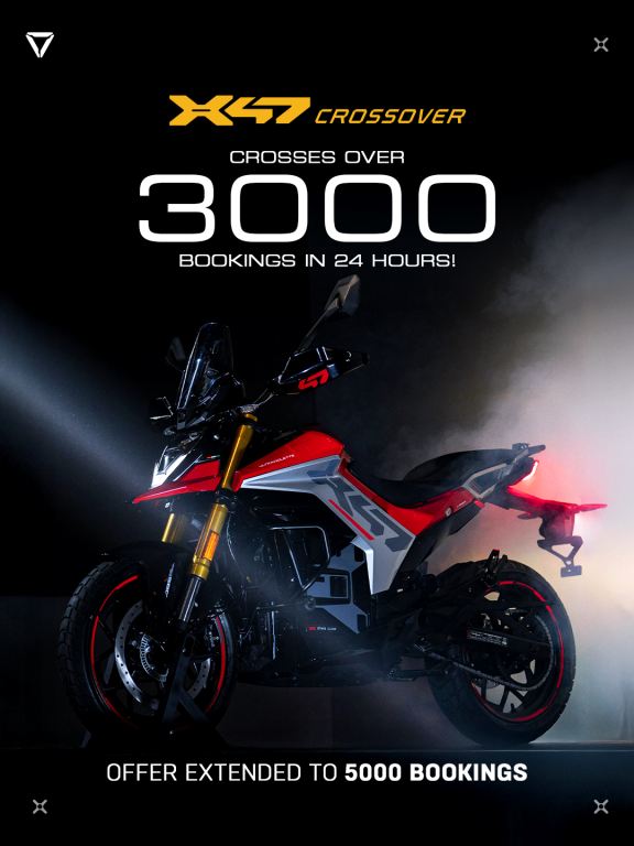 Ultraviolette X-47 Crossover Surpasses 3000 Bookings Within 24 Hours of Launch