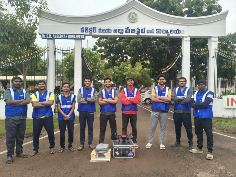 Garuda Aerospace has deployed Drones to Andhra Pradesh Drones Corporation for Cyclone Relief Operations