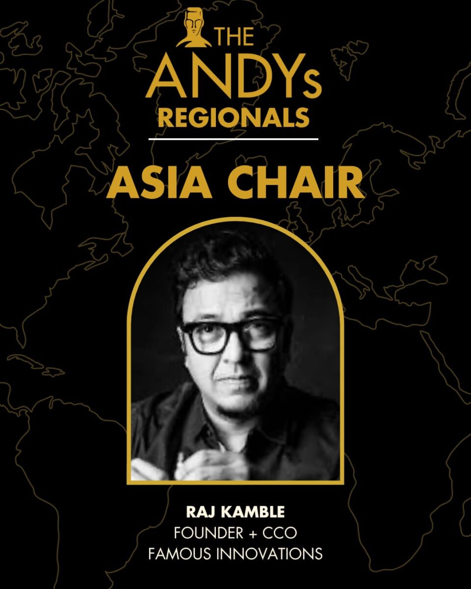 Raj Kamble Named Asia Chair for The ANDY Awards Regionals