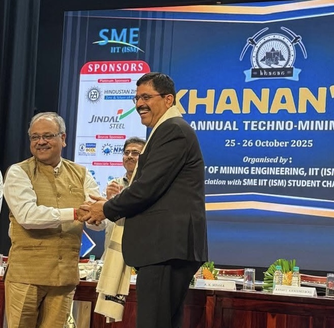 Chairman and MD Hindustan Copper Ltd (HCL) addressed IIT ISM students and faculty
