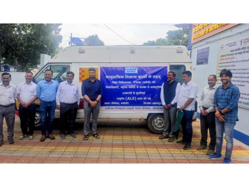 NTPC Tapovan Donates a State-of-the-Art Ambulance Worth Rs. 30 Lakh to Chamoli District Hospital